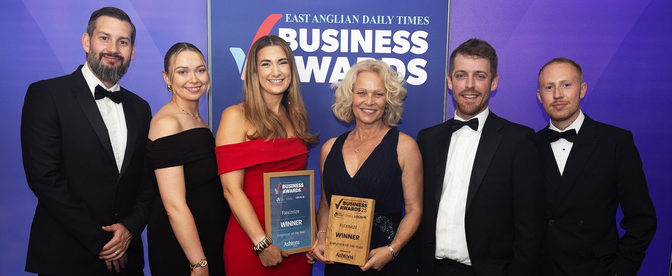 Fleximize Celebrates Double Win at East Anglian Daily Times Business Awards 2025 - Fleximize