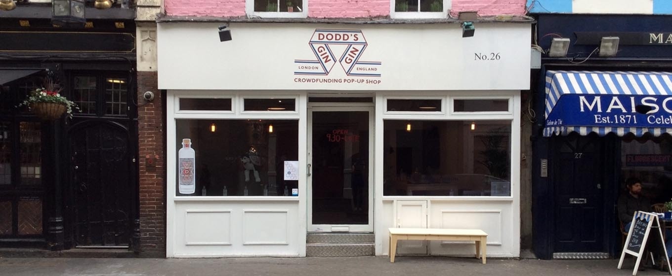 London gin business opens crowdfunding pop-up shop. - Fleximize