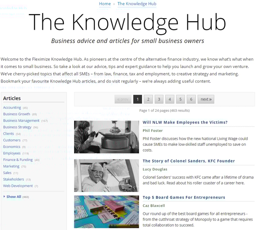 Knowledge Hub screenshot
