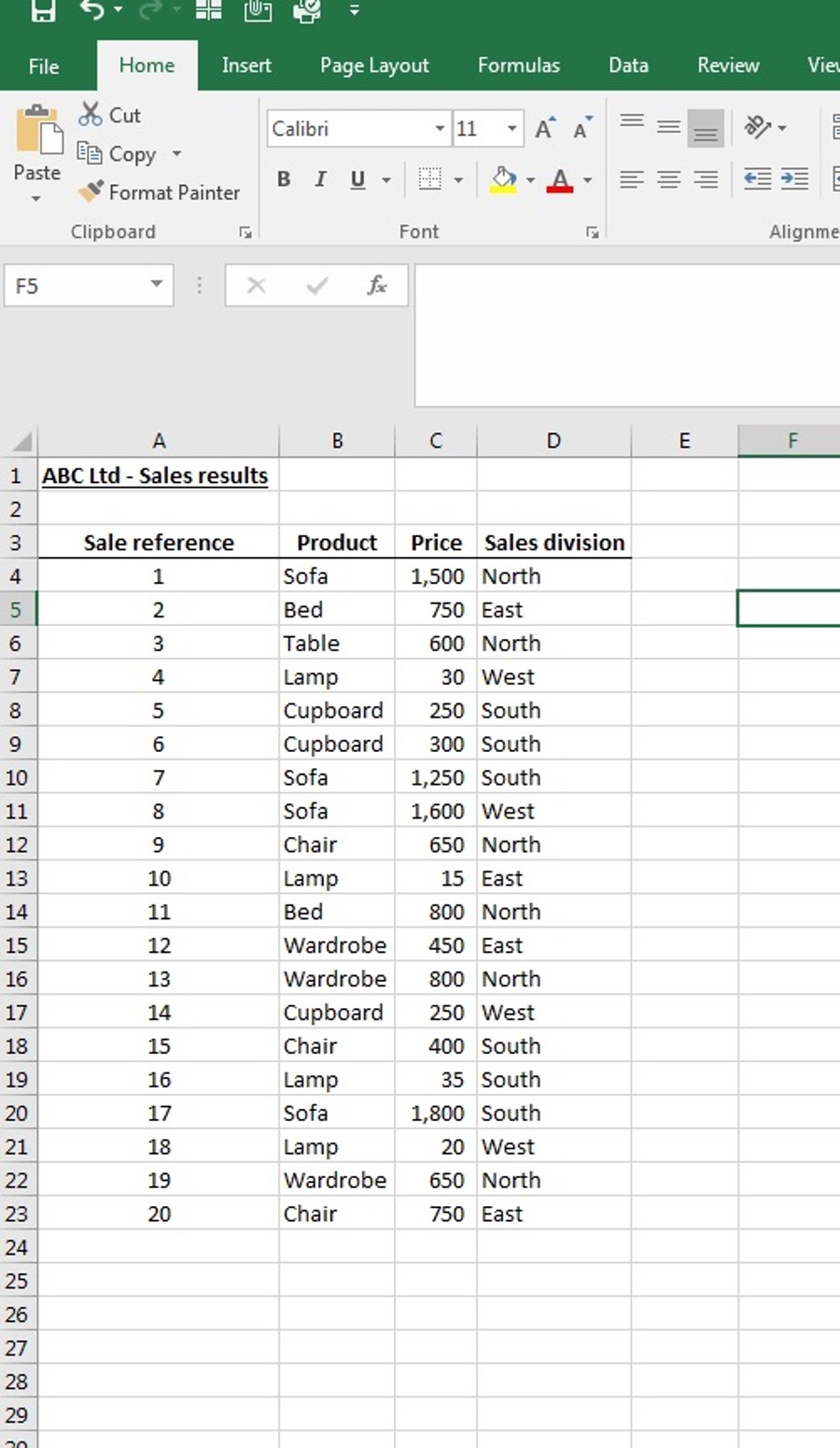 Pivot Tables